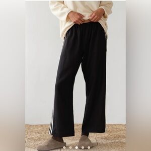 DONNI The Linen Crop Stripe Pant - Jet